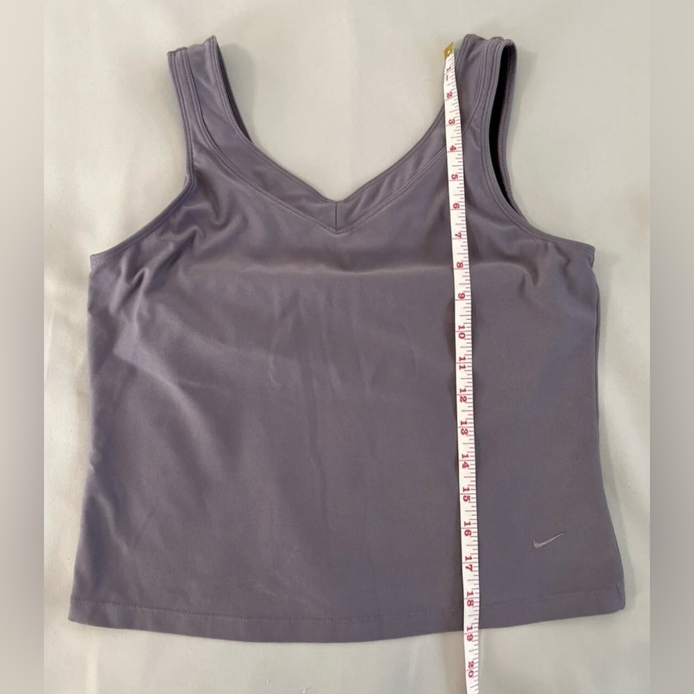 Nike Women's Sleeveless  Dri Fit Tank Top Athletic Purple Logo‎ Size L - Picture 9 of 9
